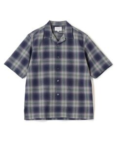 MEN'S BIGI / メンズビギ シャツ・ブラウス | オンブレーチェックオープンカラー半袖シャツ＜ハンドウォッシャブル＞