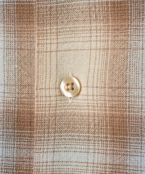 MEN'S BIGI / メンズビギ シャツ・ブラウス | オンブレーチェックオープンカラー半袖シャツ＜ハンドウォッシャブル＞ | 詳細6