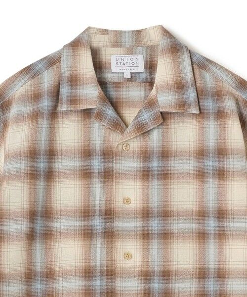 MEN'S BIGI / メンズビギ シャツ・ブラウス | オンブレーチェックオープンカラー半袖シャツ＜ハンドウォッシャブル＞ | 詳細7