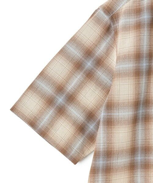 MEN'S BIGI / メンズビギ シャツ・ブラウス | オンブレーチェックオープンカラー半袖シャツ＜ハンドウォッシャブル＞ | 詳細8