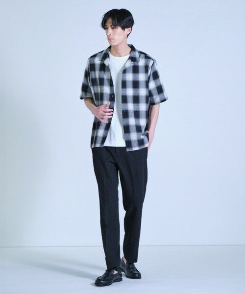 MEN'S BIGI / メンズビギ シャツ・ブラウス | オンブレーチェックオープンカラー半袖シャツ＜ハンドウォッシャブル＞ | 詳細14