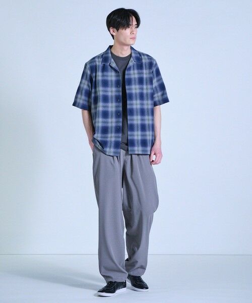 MEN'S BIGI / メンズビギ シャツ・ブラウス | オンブレーチェックオープンカラー半袖シャツ＜ハンドウォッシャブル＞ | 詳細18