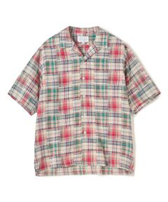MEN'S BIGI / メンズビギ シャツ・ブラウス | マドラスチェックダブルガーゼ半袖シャツ＜ハンドウォッシャブル・通気性＞