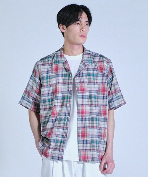 MEN'S BIGI / メンズビギ シャツ・ブラウス | マドラスチェックダブルガーゼ半袖シャツ＜ハンドウォッシャブル・通気性＞ | 詳細1