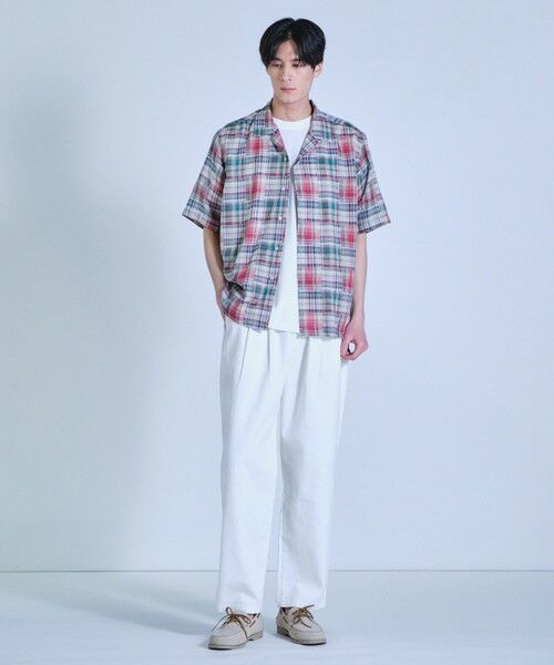 MEN'S BIGI / メンズビギ シャツ・ブラウス | マドラスチェックダブルガーゼ半袖シャツ＜ハンドウォッシャブル・通気性＞ | 詳細2