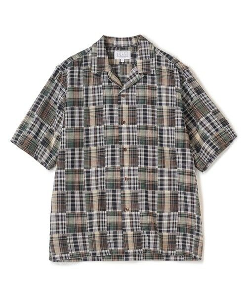 MEN'S BIGI / メンズビギ シャツ・ブラウス | マドラスチェックダブルガーゼ半袖シャツ＜ハンドウォッシャブル・通気性＞（グレー系）