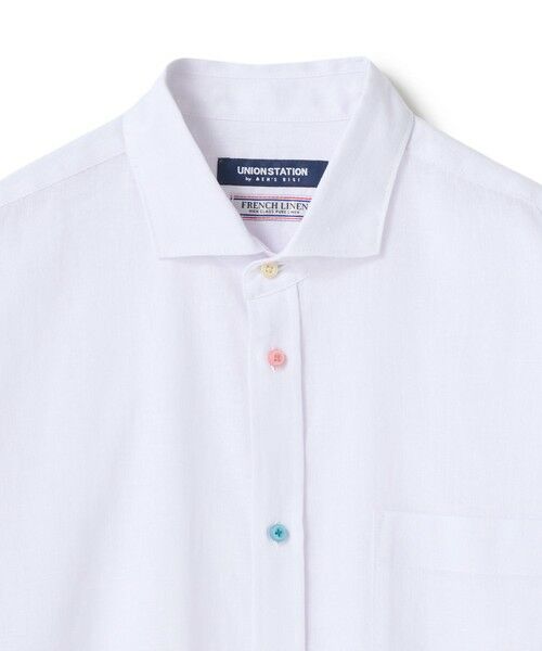MEN'S BIGI / メンズビギ シャツ・ブラウス | 【COOLMAX】フレンチリネン7分袖シャツ＜マシンウォッシャブル・通気性＞ | 詳細4