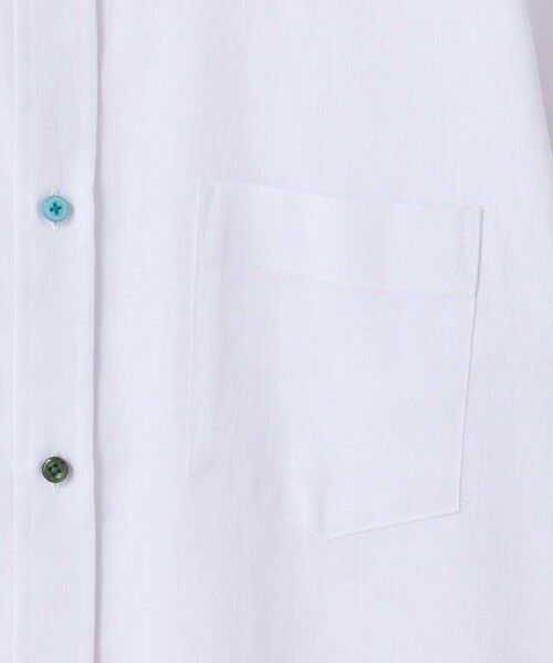 MEN'S BIGI / メンズビギ シャツ・ブラウス | 【COOLMAX】フレンチリネン7分袖シャツ＜マシンウォッシャブル・通気性＞ | 詳細9