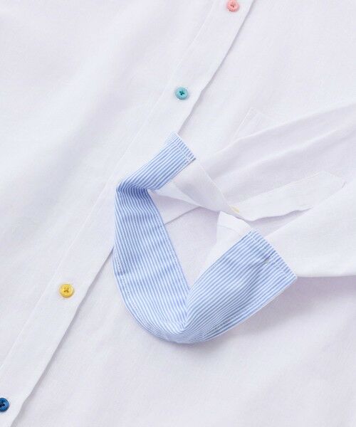 MEN'S BIGI / メンズビギ シャツ・ブラウス | 【COOLMAX】フレンチリネン7分袖シャツ＜マシンウォッシャブル・通気性＞ | 詳細12