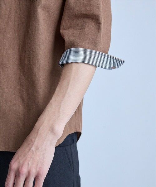 MEN'S BIGI / メンズビギ シャツ・ブラウス | 【COOLMAX】フレンチリネン7分袖シャツ＜マシンウォッシャブル・通気性＞ | 詳細20