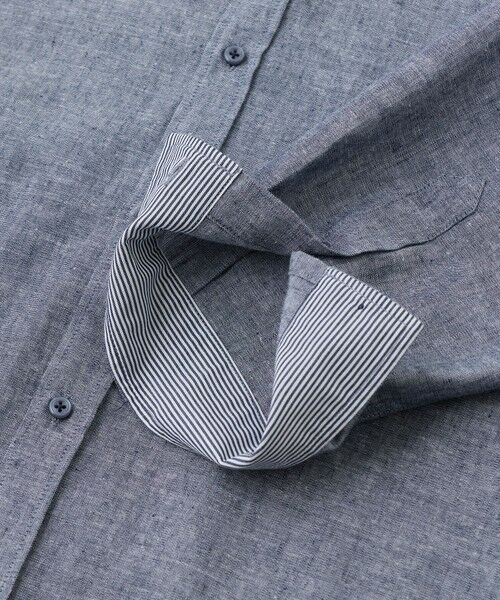 MEN'S BIGI / メンズビギ シャツ・ブラウス | 【COOLMAX】フレンチリネン7分袖シャツ＜マシンウォッシャブル・通気性＞ | 詳細25