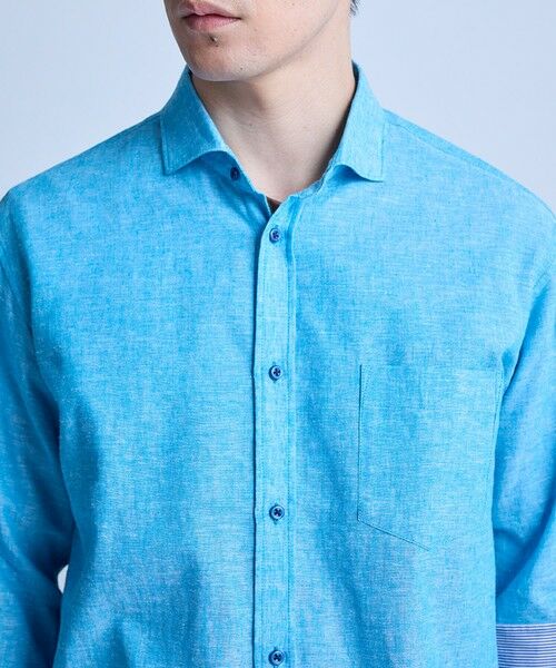 MEN'S BIGI / メンズビギ シャツ・ブラウス | 【COOLMAX】フレンチリネン7分袖シャツ＜マシンウォッシャブル・通気性＞ | 詳細29