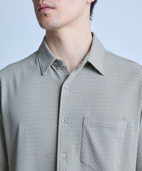 MEN'S BIGI / メンズビギ シャツ・ブラウス | ストレッチナイロンリンクスJQD半袖シャツ | 詳細3
