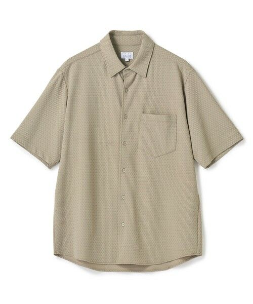 MEN'S BIGI / メンズビギ シャツ・ブラウス | ストレッチナイロンリンクスJQD半袖シャツ（グレーベージュ）