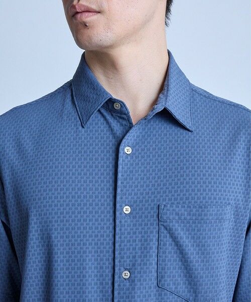 MEN'S BIGI / メンズビギ シャツ・ブラウス | ストレッチナイロンリンクスJQD半袖シャツ | 詳細7