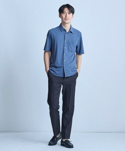 MEN'S BIGI / メンズビギ シャツ・ブラウス | ストレッチナイロンリンクスJQD半袖シャツ | 詳細9