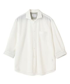 MEN'S BIGI / メンズビギ シャツ・ブラウス | ハニカムジャージー七分袖シャツ<ストレッチ・ハンドウォッシャブル>