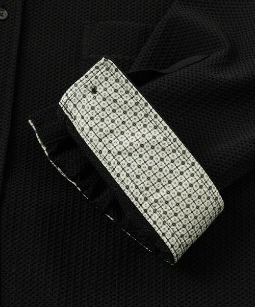 MEN'S BIGI / メンズビギ シャツ・ブラウス | ハニカムジャージー七分袖シャツ<ストレッチ・ハンドウォッシャブル> | 詳細15