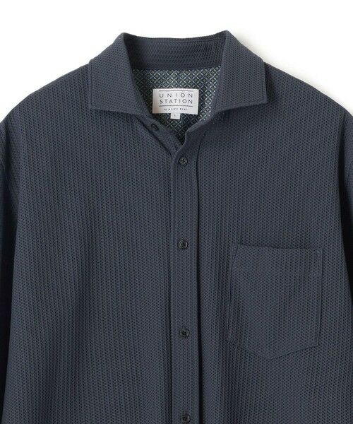 MEN'S BIGI / メンズビギ シャツ・ブラウス | ハニカムジャージー七分袖シャツ<ストレッチ・ハンドウォッシャブル> | 詳細20