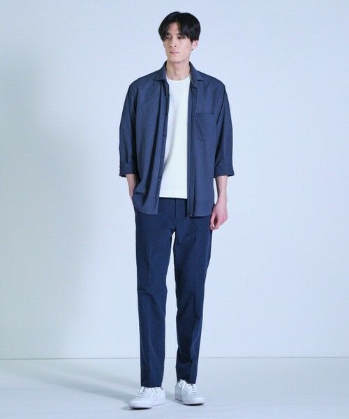 MEN'S BIGI / メンズビギ シャツ・ブラウス | ハニカムジャージー七分袖シャツ<ストレッチ・ハンドウォッシャブル> | 詳細17