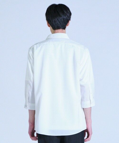 MEN'S BIGI / メンズビギ シャツ・ブラウス | リネンライククロップドスリーブシャツ＜ハンドウォッシャブル＞ | 詳細4