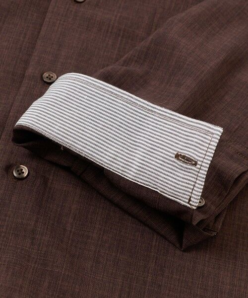 MEN'S BIGI / メンズビギ シャツ・ブラウス | リネンライククロップドスリーブシャツ＜ハンドウォッシャブル＞ | 詳細12