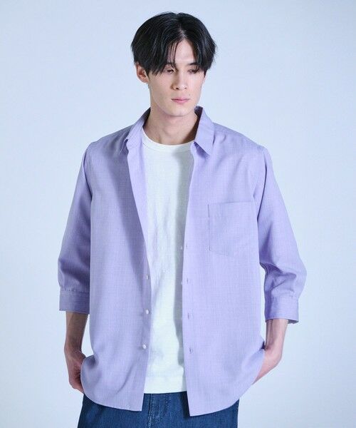 MEN'S BIGI / メンズビギ シャツ・ブラウス | リネンライククロップドスリーブシャツ＜ハンドウォッシャブル＞ | 詳細26