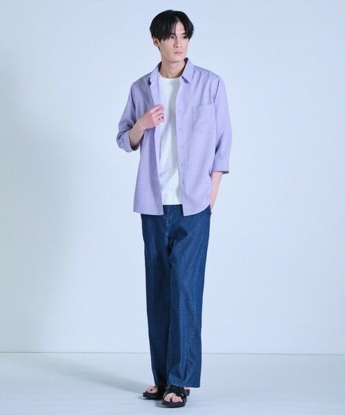 MEN'S BIGI / メンズビギ シャツ・ブラウス | リネンライククロップドスリーブシャツ＜ハンドウォッシャブル＞ | 詳細30