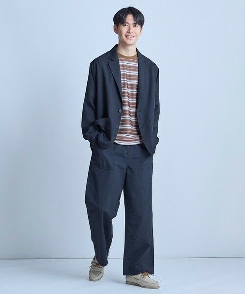 MEN'S BIGI / メンズビギ テーラードジャケット | パナマオックスジャケット〈ハンドウォッシャブル〉 | 詳細12