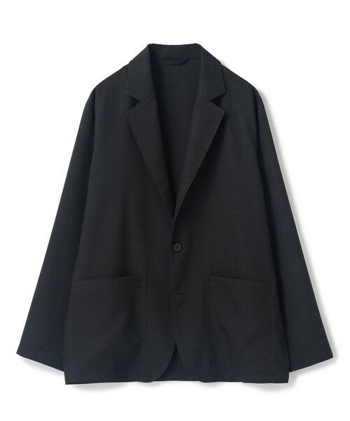 MEN'S BIGI / メンズビギ テーラードジャケット | パナマオックスジャケット〈ハンドウォッシャブル〉（ブラック）