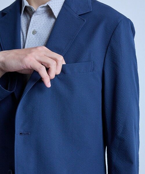 MEN'S BIGI / メンズビギ テーラードジャケット | 【セットアップ対応】シアサッカーテーラードジャケット | 詳細6