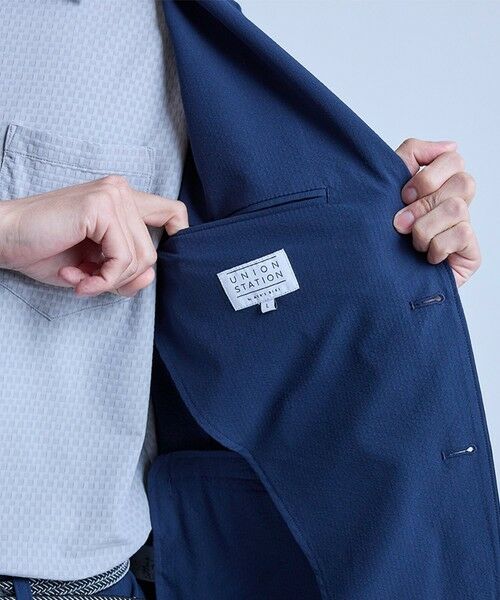 MEN'S BIGI / メンズビギ テーラードジャケット | 【セットアップ対応】シアサッカーテーラードジャケット | 詳細9