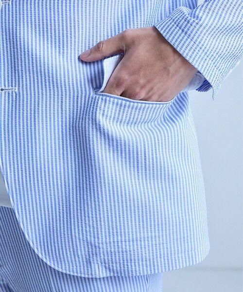 MEN'S BIGI / メンズビギ テーラードジャケット | 【セットアップ対応】シアサッカーテーラードジャケット | 詳細19