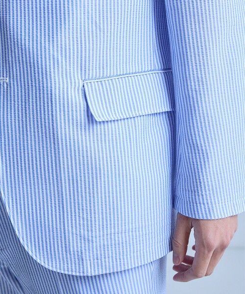 MEN'S BIGI / メンズビギ テーラードジャケット | 【セットアップ対応】シアサッカーテーラードジャケット | 詳細20