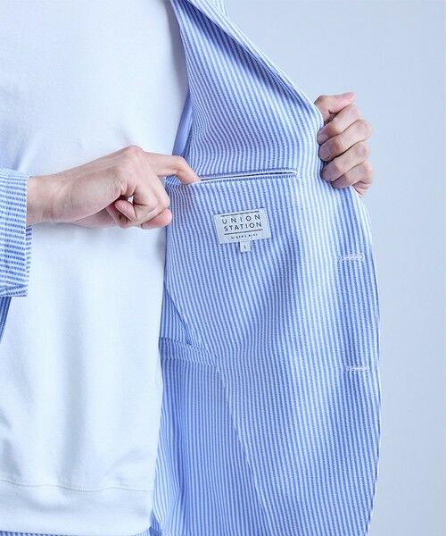 MEN'S BIGI / メンズビギ テーラードジャケット | 【セットアップ対応】シアサッカーテーラードジャケット | 詳細21