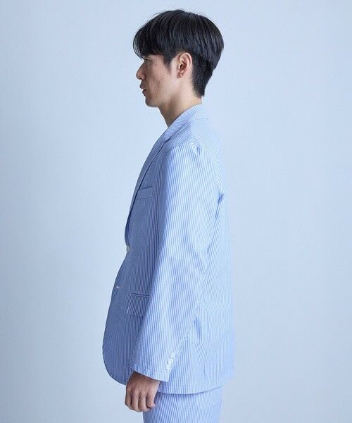 MEN'S BIGI / メンズビギ テーラードジャケット | 【セットアップ対応】シアサッカーテーラードジャケット | 詳細14