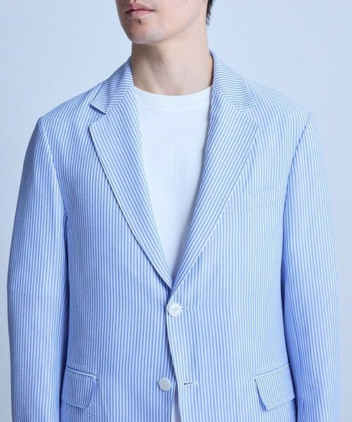 MEN'S BIGI / メンズビギ テーラードジャケット | 【セットアップ対応】シアサッカーテーラードジャケット | 詳細16