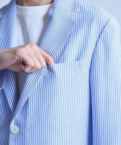 MEN'S BIGI / メンズビギ テーラードジャケット | 【セットアップ対応】シアサッカーテーラードジャケット | 詳細17