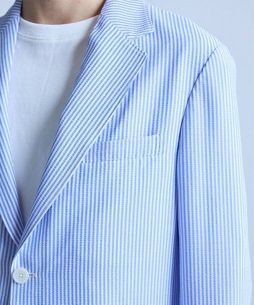 MEN'S BIGI / メンズビギ テーラードジャケット | 【セットアップ対応】シアサッカーテーラードジャケット | 詳細18