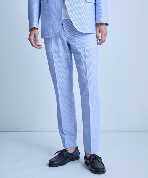 MEN'S BIGI / メンズビギ スラックス・ドレスパンツ | 【セットアップ対応】シアサッカースラックス | 詳細7