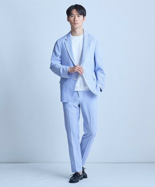 MEN'S BIGI / メンズビギ スラックス・ドレスパンツ | 【セットアップ対応】シアサッカースラックス | 詳細8