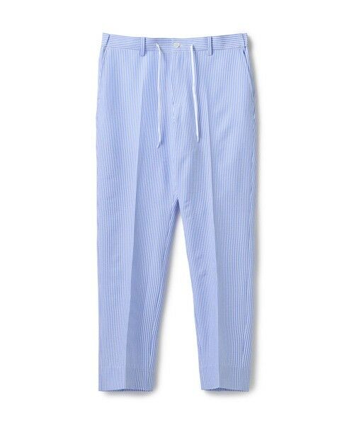 MEN'S BIGI / メンズビギ スラックス・ドレスパンツ | 【セットアップ対応】シアサッカースラックス（サックスストライプ）
