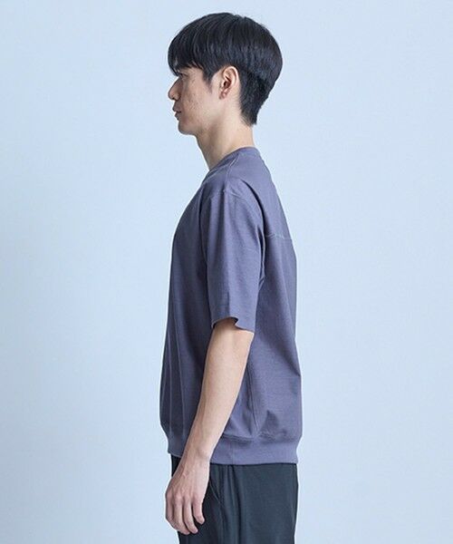 MEN'S BIGI / メンズビギ Tシャツ | シルケットポンチリブコンビTシャツ＜ストレッチ・マシンウォッシャブル・接触冷感＞ | 詳細10
