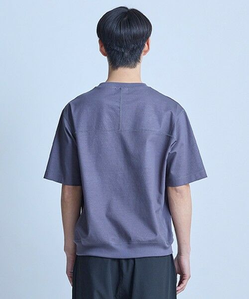 MEN'S BIGI / メンズビギ Tシャツ | シルケットポンチリブコンビTシャツ＜ストレッチ・マシンウォッシャブル・接触冷感＞ | 詳細11