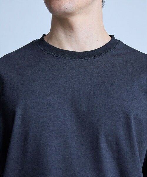 MEN'S BIGI / メンズビギ Tシャツ | シルケットポンチリブコンビTシャツ＜ストレッチ・マシンウォッシャブル・接触冷感＞ | 詳細15
