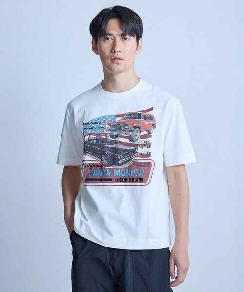 MEN'S BIGI / メンズビギ Tシャツ | サンタモニカ グラフィック刺繍T〈ストレッチ・ハンドウォッシャブル〉 | 詳細1