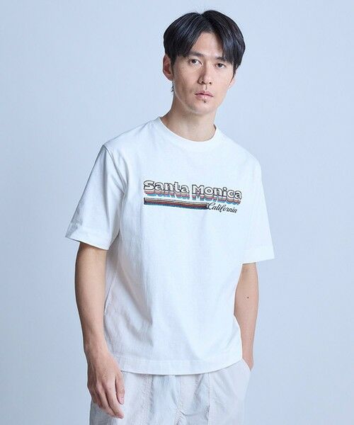 MEN'S BIGI / メンズビギ Tシャツ | サンタモニカ グラフィック刺繍T〈ストレッチ・ハンドウォッシャブル〉 | 詳細11