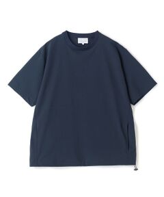 MEN'S BIGI / メンズビギ Tシャツ | ドットメッシュドローコードTシャツ〈ストレッチ・マシンウォッシャブル・軽量・接触冷感・通気性〉