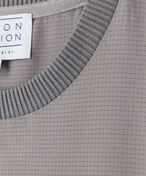 MEN'S BIGI / メンズビギ Tシャツ | ドットメッシュドローコードTシャツ〈ストレッチ・マシンウォッシャブル・軽量・接触冷感・通気性〉 | 詳細8