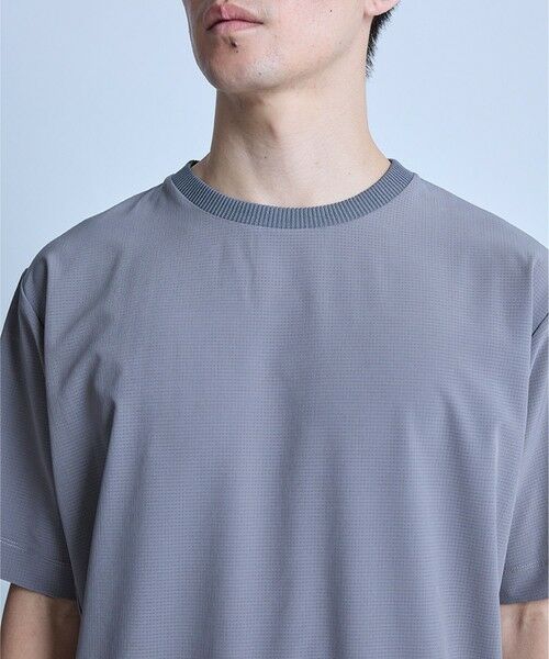 MEN'S BIGI / メンズビギ Tシャツ | ドットメッシュドローコードTシャツ〈ストレッチ・マシンウォッシャブル・軽量・接触冷感・通気性〉 | 詳細2